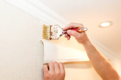 Pose de papier peint à Agudelle — revêtements muraux et toiles de verre
